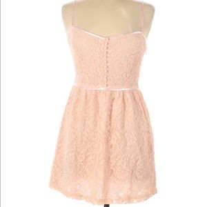 Pink Forever 21 Lace Dress
